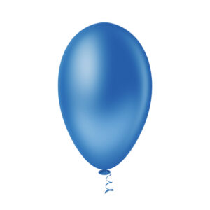 Balão Pera Liso 6.5” Azul Royal Bello Festas 5×50