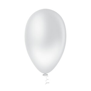 Balão Pera Liso 6.5” Branco Bello Festas 5×50