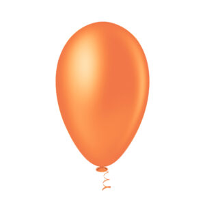 Balão Pera Liso 6.5” Laranja Bello Festas 5×50