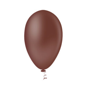 Balão Pera Liso 6.5” Marrom Bello Festas 5×50