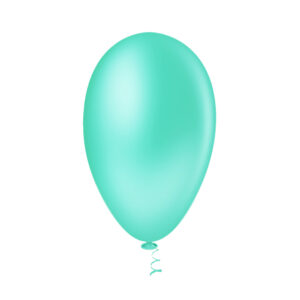 Balão Pera Liso 6.5” Verde Claro Bello Festas 5×50