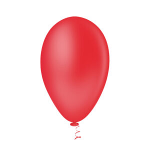 Balão Pera Liso 6.5” Vermelho Bello Festas 5×50