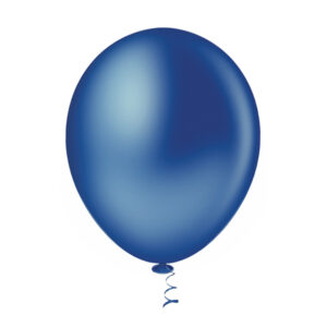 Balão Redondo Liso 9” Azul Safira Bello Festas 5×50