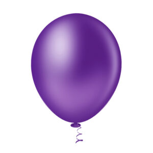 Balão Redondo Liso 9” Violeta Bello Festas 5×50