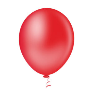Balão Redondo Liso 9” Vermelho Bello Festas 5×50