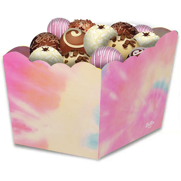 Cachepot Onda Tie Dye Bello Festas 8×8