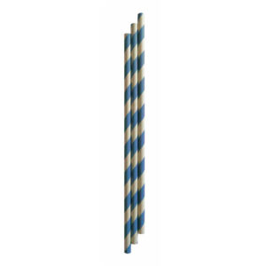 Canudo Papel 20x6 Azul Turquesa Bello Festas 20x10