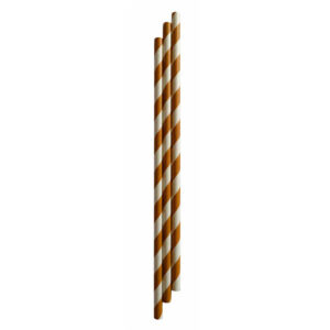 Canudo Papel 20x6 Dourado Bello Festas 20x10