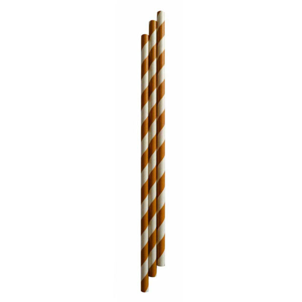 Canudo Papel 20x6 Dourado Bello Festas 80x25