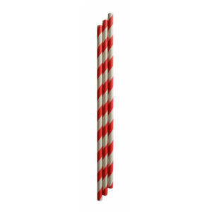 Canudo Papel 20x6 Vermelho Bello Festas 20x10