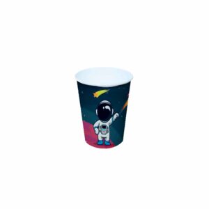 Copo de Papel 200ml Astronauta Bello Festas 8x8