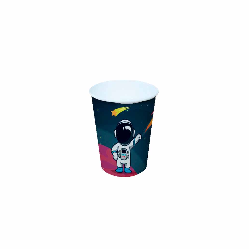 Copo de Papel 200ml Astronauta Bello Festas 8×8