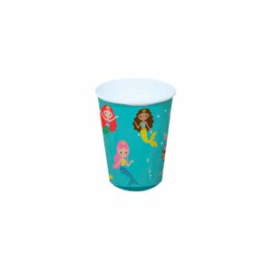 Copo de Papel 200ml Festa das Sereias Bello Festas 8x8
