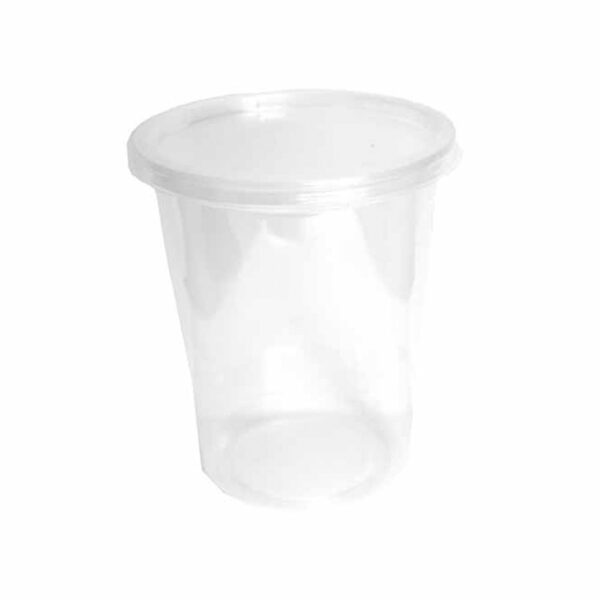 Kit Copo Tampa PP Redondo 1000mL 8x14