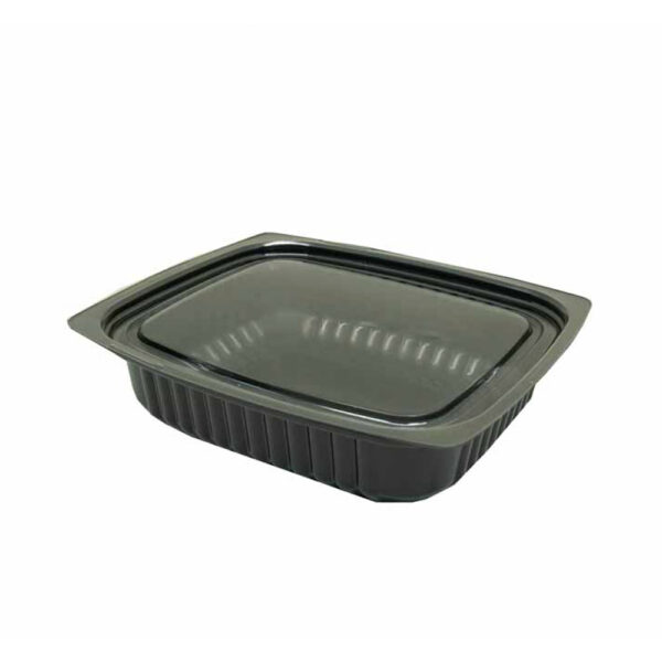 Kit Tampa Pote PET Retangular 500mL 12x10