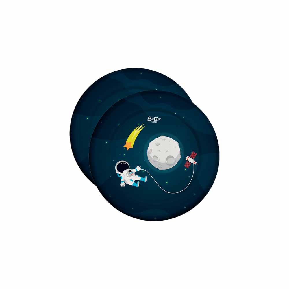 Prato de Papel Astronauta Bello Festas 8×8