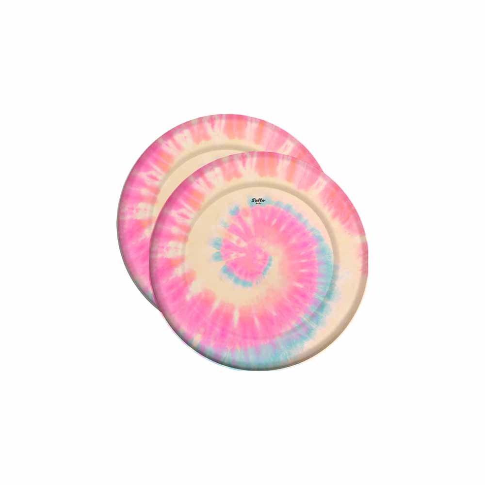 Prato de Papel Tie Dye Bello Festas 8×8
