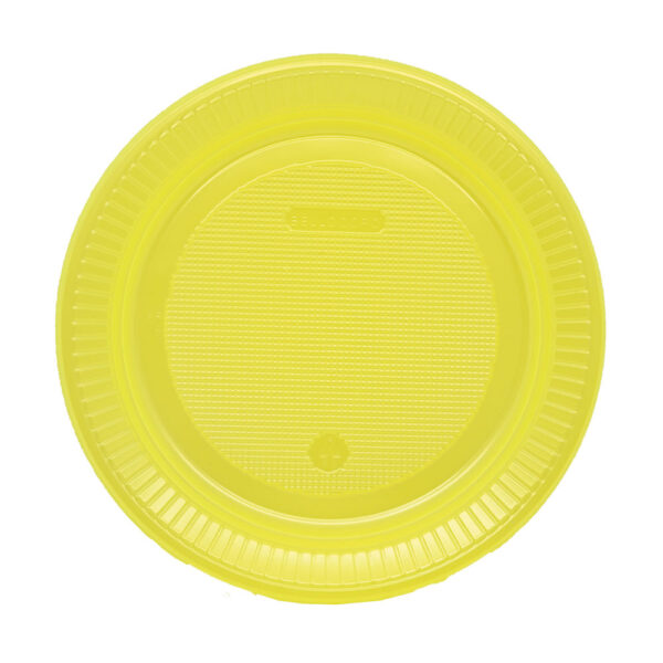Prato PS 18 Raso Neon Amarelo Bello Festas 50x10