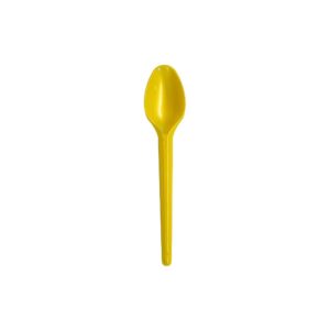 Colher Sobremesa PS Amarelo Perolado Bello Festas 20x50