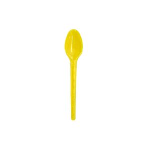Colher Sobremesa PS Neon Amarelo Bello Festas 20x50