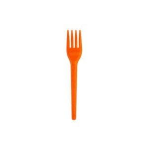 Garfo Sobremesa PS Neon Laranja Bello Festas 20x50