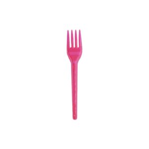 Garfo Sobremesa PS Neon Rosa Bello Festas 20x50