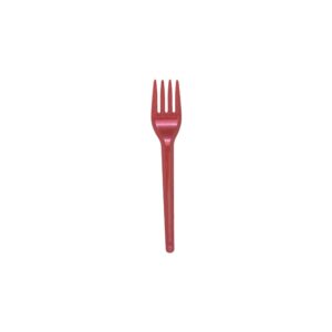 Garfo Sobremesa PS Vermelho Perolado Bello Festas 20x50