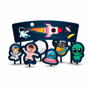 Topo de Bolo Astronauta Bello Festas 8x7