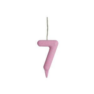 Vela Glitter Candy 7 Rosa Bello Festas 10x1