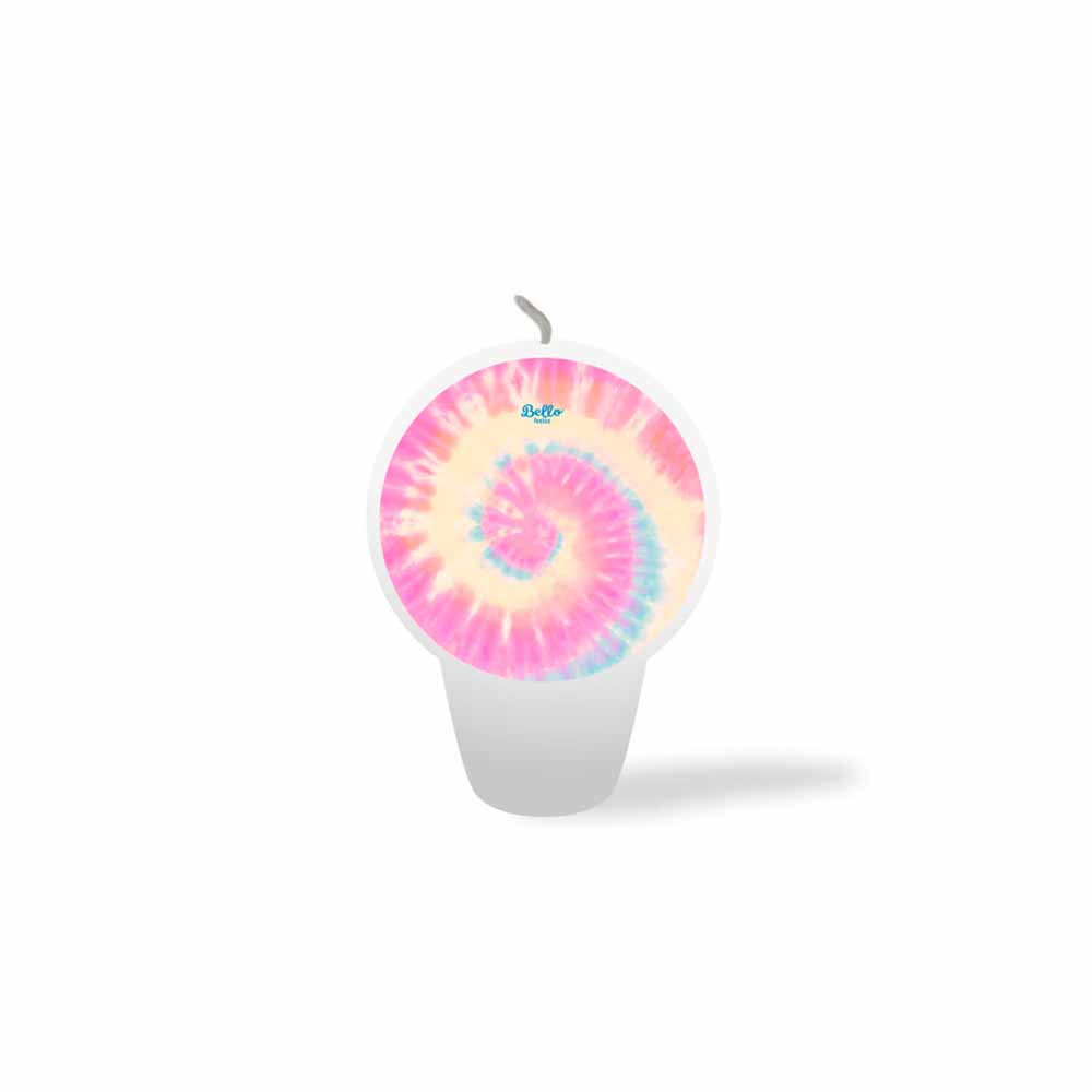 Vela Tie Dye Bello Festas 5×1
