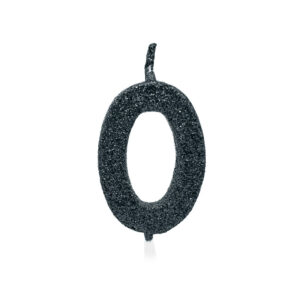 Vela Pick Premium Número 0 Preto Bello Festas 10x1