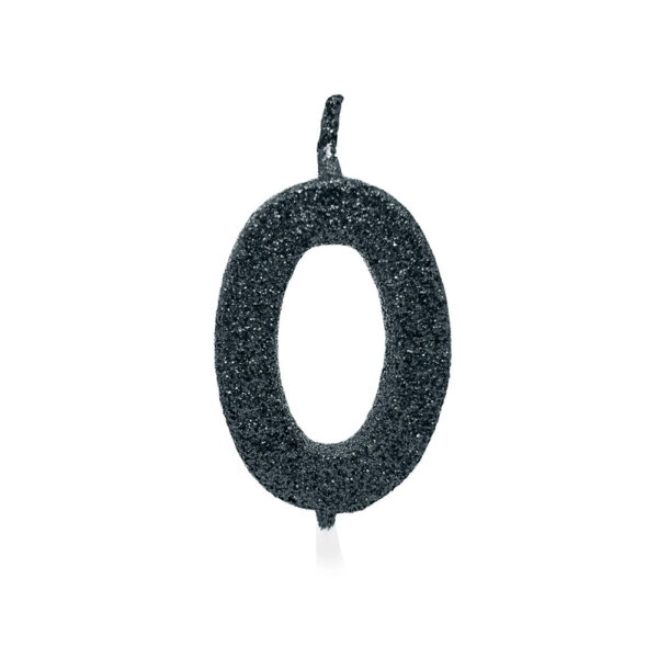 Vela Pick Premium Número 0 Preto Bello Festas 10x1