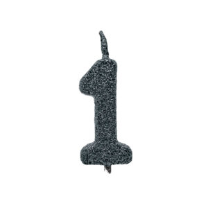Vela Pick Premium Número 1 Preto Bello Festas 10x1