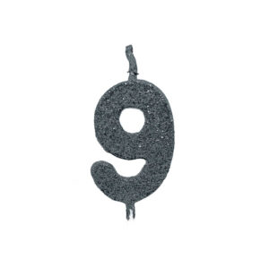 Vela Pick Premium Número 9 Preto Bello Festas 10×1