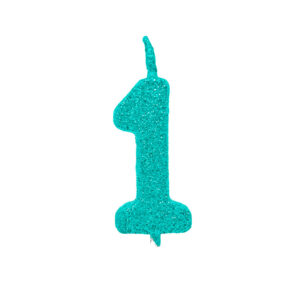 Vela Pick Premium Número 1 Tiffany Bello Festas 10x1