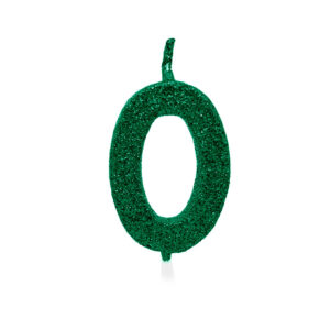 Vela Pick Premium Número 0 Verde Bello Festas 10x1