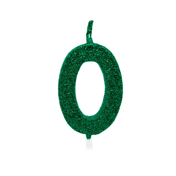 Vela Pick Premium Número 0 Verde Bello Festas 10x1