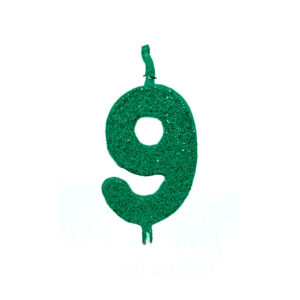 Vela Pick Premium Número 9 Verde Bello Festas 10x1