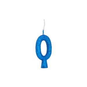 Vela Tubular 0 Azul Bello Festas 10x1