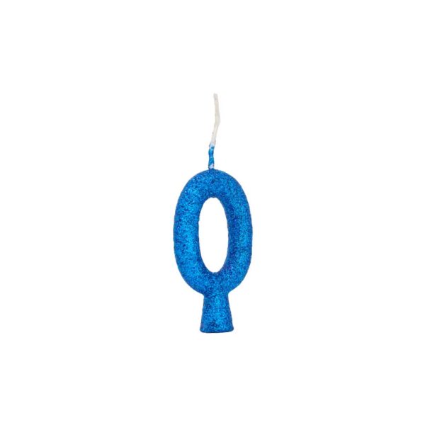 Vela Tubular 0 Azul Bello Festas 10x1