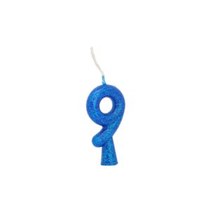 Vela Tubular 9 Azul Bello Festas 10x1