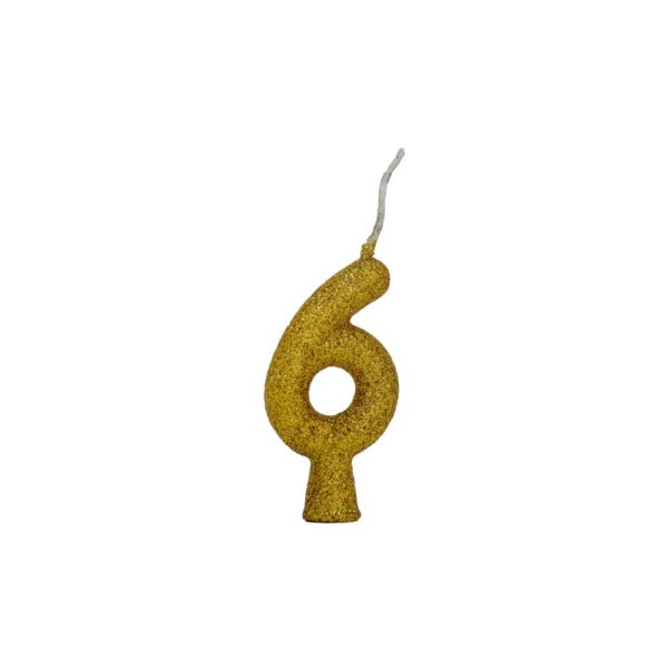 Vela Tubular 6 Dourado Bello Festas 10x1