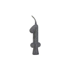 Vela Tubular 1 Prata Bello Festas 10x1