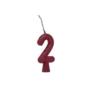 Vela Tubular 2 Rosa Claro Bello Festas 10x1