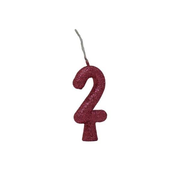 Vela Tubular 2 Rosa Claro Bello Festas 10x1
