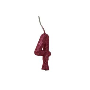 Vela Tubular 4 Rosa Claro Bello Festas 10x1
