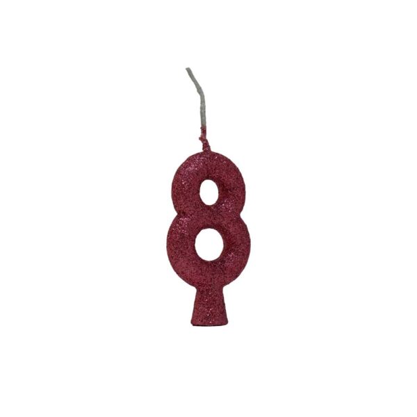 Vela Tubular 8 Rosa Claro Bello Festas 10x1