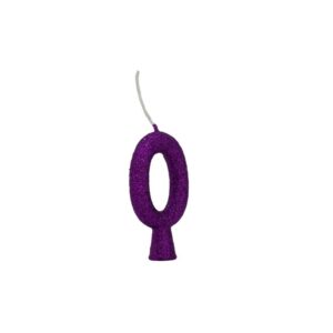 Vela Tubular 0 Roxo Bello Festas 10x1