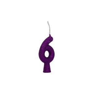 Vela Tubular 6 Roxo Bello Festas 10x1
