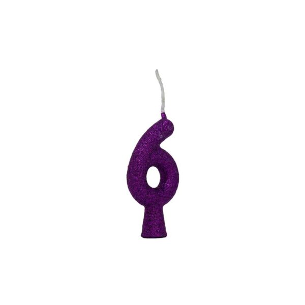Vela Tubular 6 Roxo Bello Festas 10x1